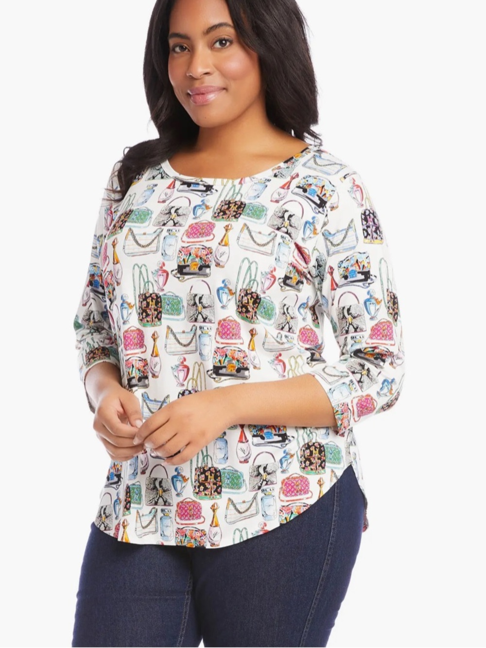 Karen Kane Accessories Print Top NWT